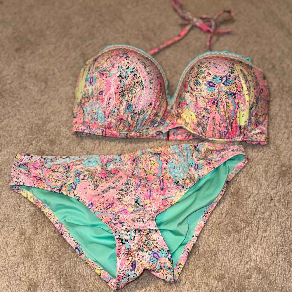 Shade & Shore Multicolor Paisley Bikini